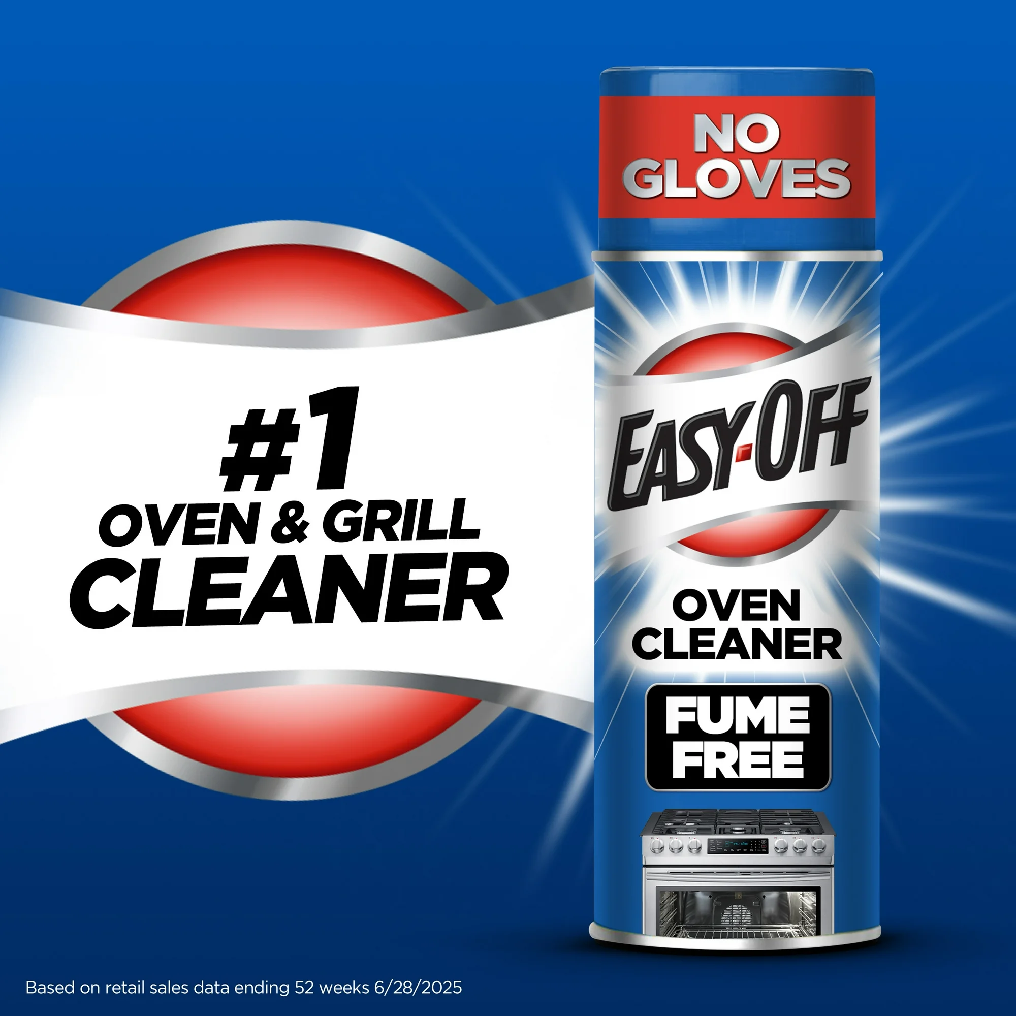 Easy-Off Fume Free Oven Cleaner and Degreaser Foam Spray, 14.5oz